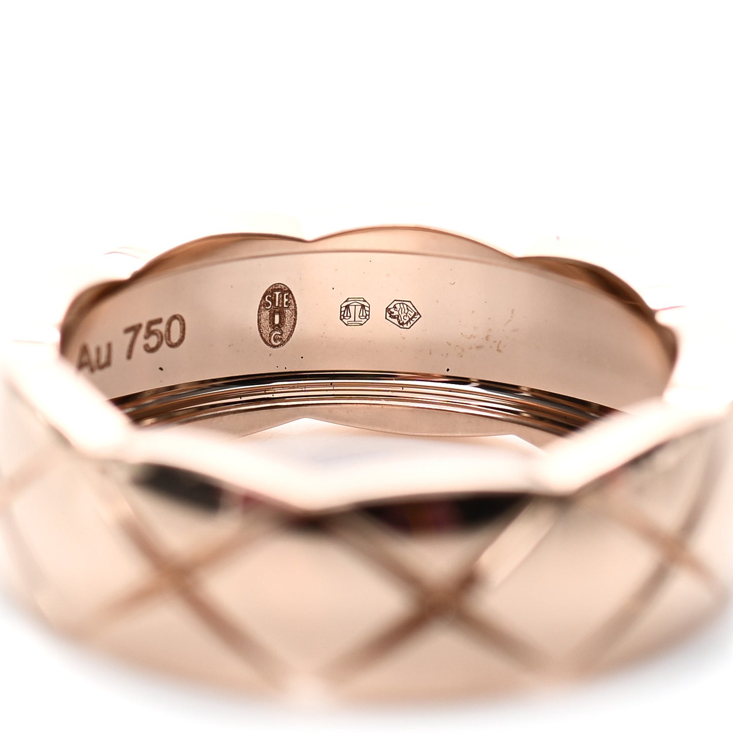 18K Beige Gold Small Coco Crush Ring 54 7