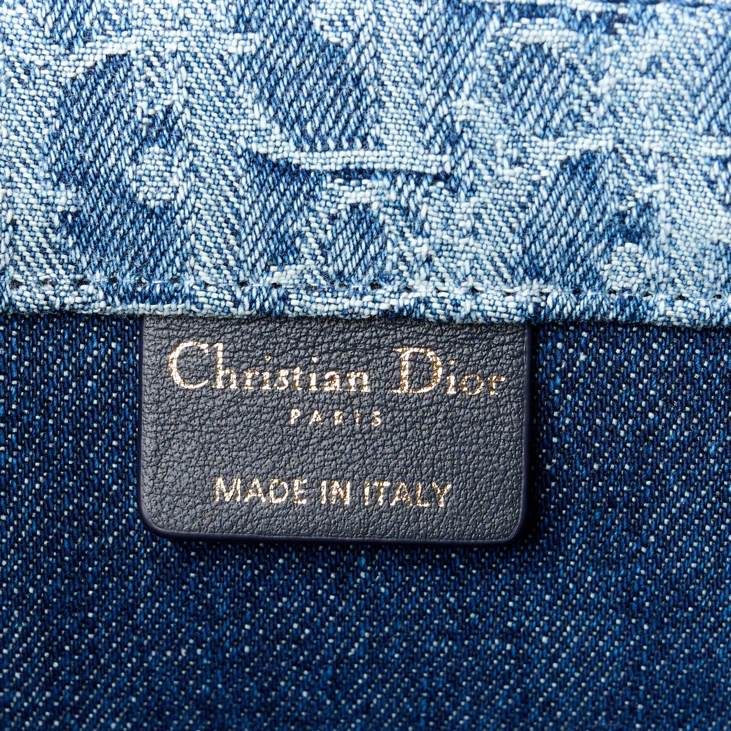 Oblique Denim Large Book Tote Blue