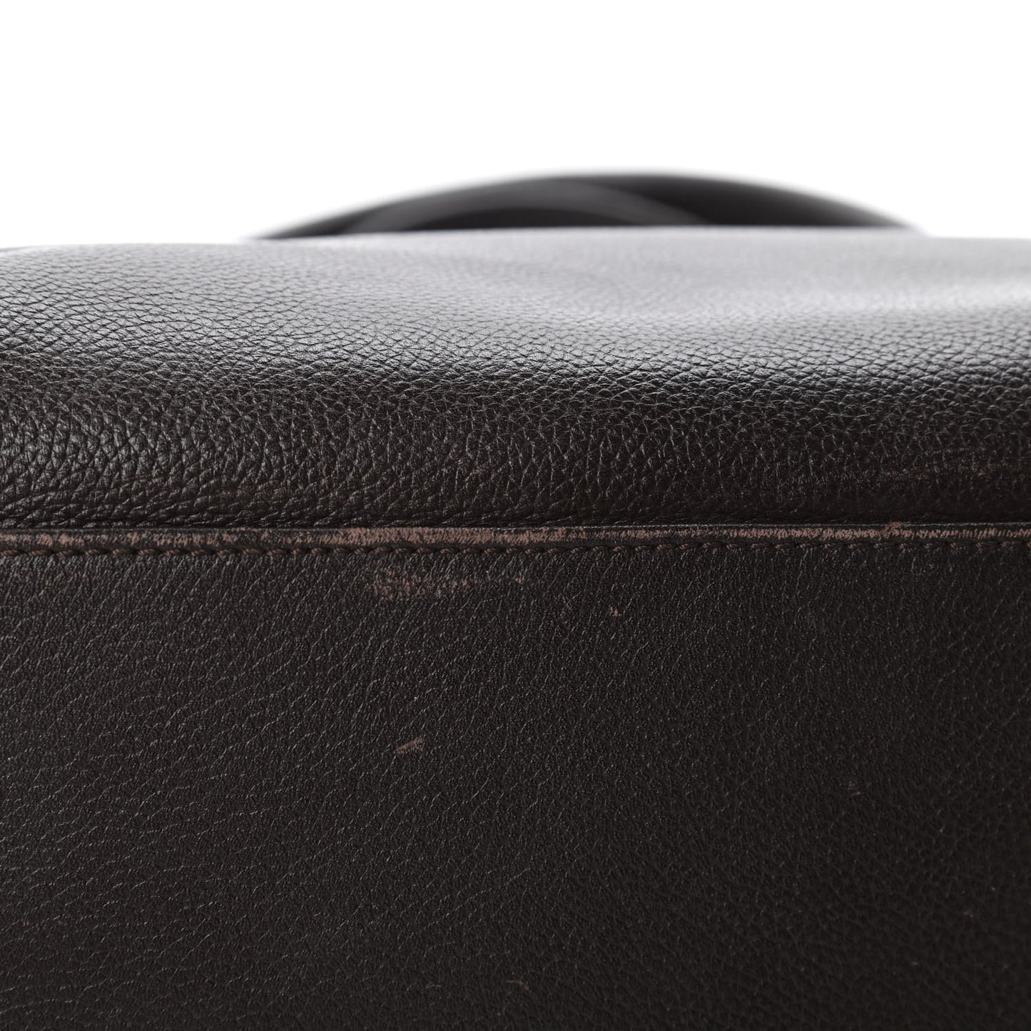 Calfskin Cerf Executive Shopper Tote Brown
