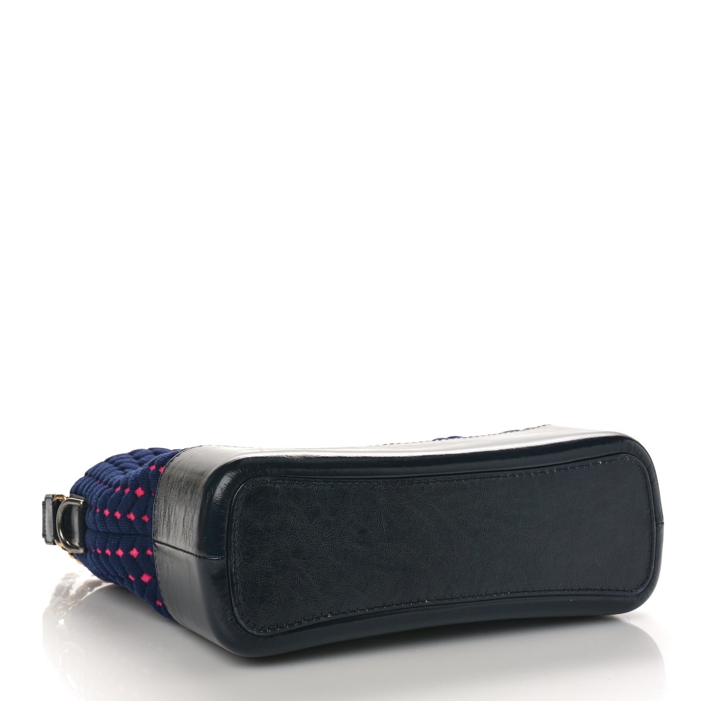 Wool Calfskin Medium Gabrielle Hobo Navy Pink Black