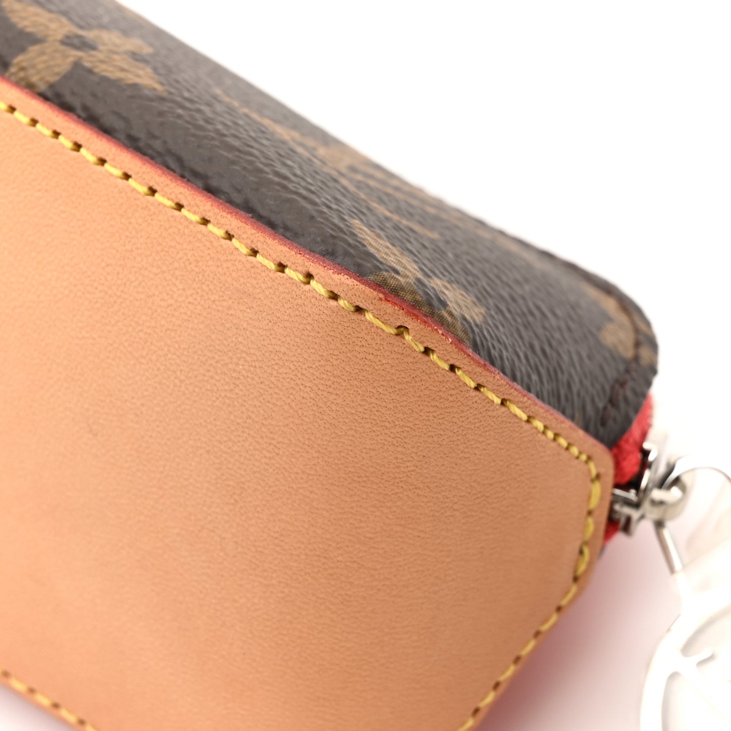 Monogram Elizabeth Pencil Pouch Rouge
