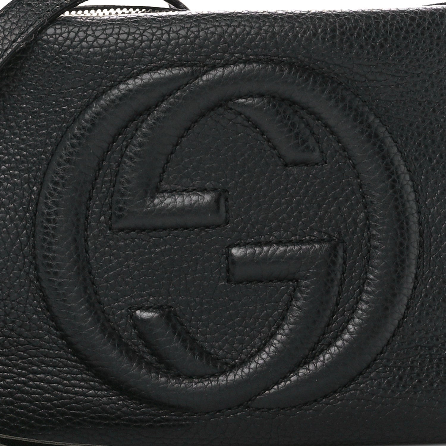 Gucci Pebbled Calfskin Small Soho Disco Bag Black 9 of 13