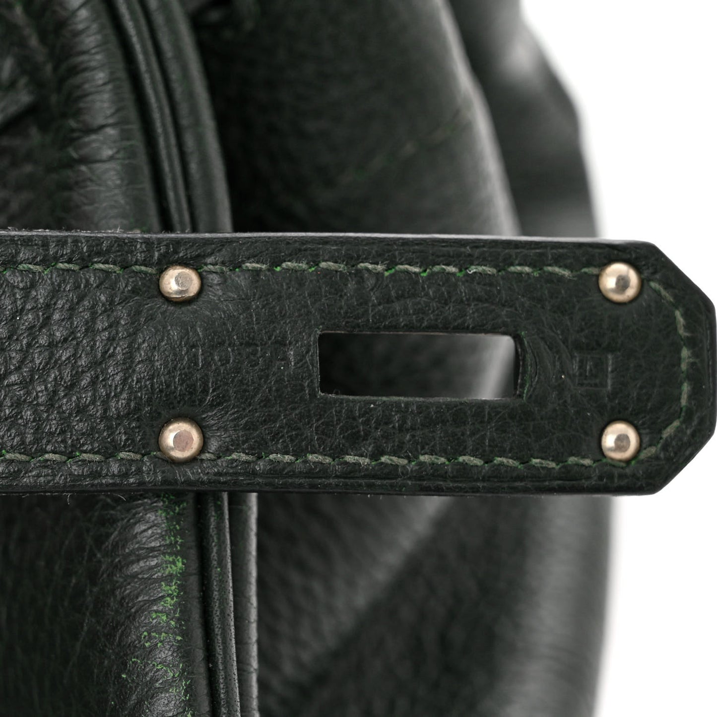 Taurillon Clemence JPG Birkin 42 Vert Fonce