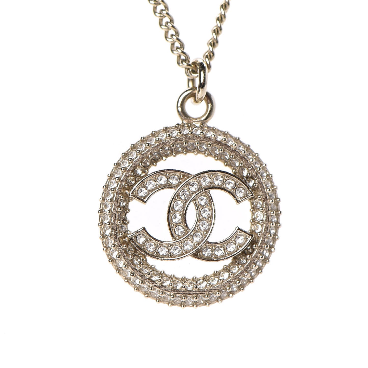 Crystal CC Vendome Necklace Gold