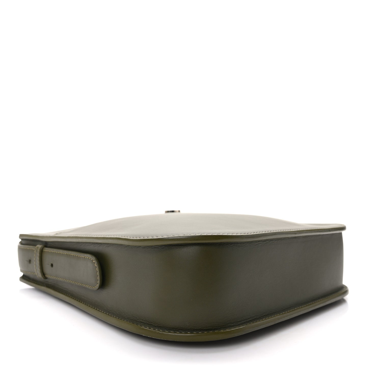 Grained Calfskin Fleur Crossbody Green