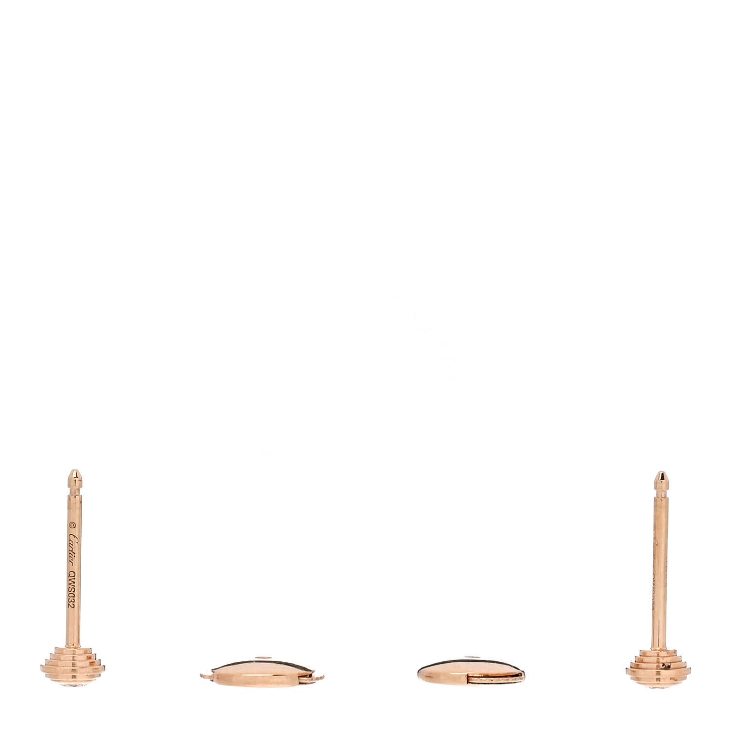 18K Pink Gold Diamond XS D'Amour Earrings