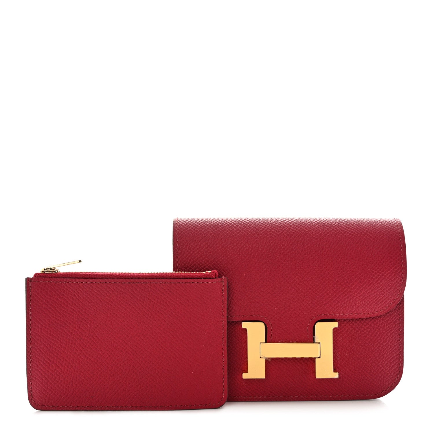 Hermes Epsom Constance Slim Wallet Rubis 3 of 9