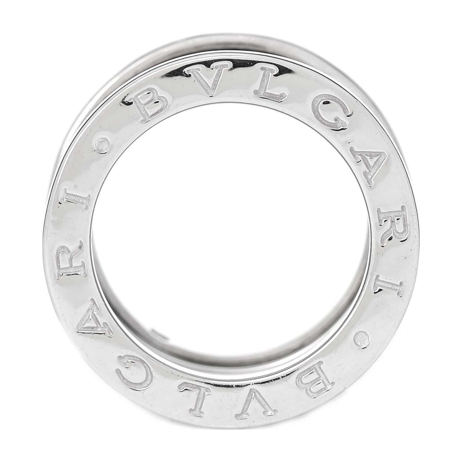 Bulgari 18K White Gold B.Zero1 Four-Band Ring 48 4.25 4 of 6