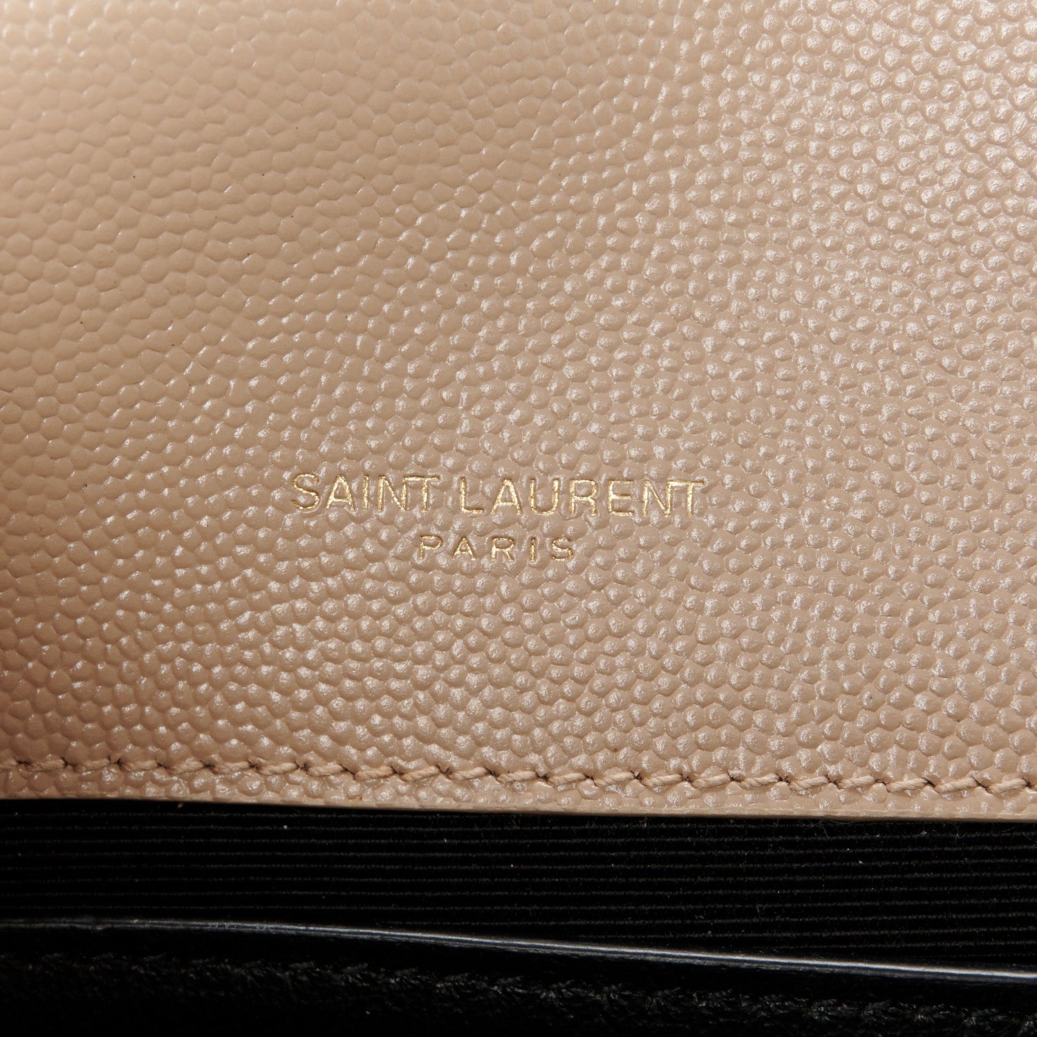 Saint Laurent Grain De Poudre Small Monogram Kate Satchel Dark Beige 7 of 12