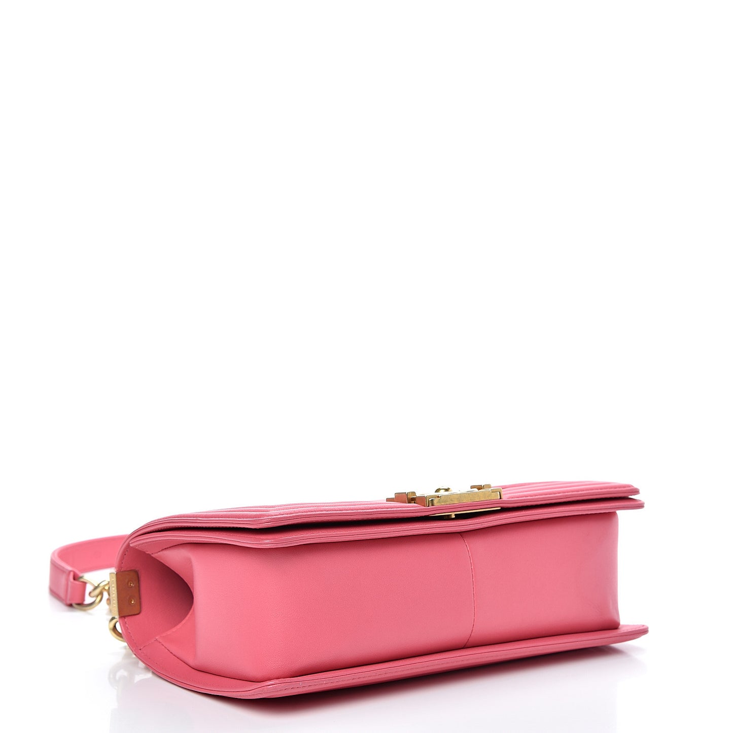 Lambskin Quilted Medium Boy Flap Pink