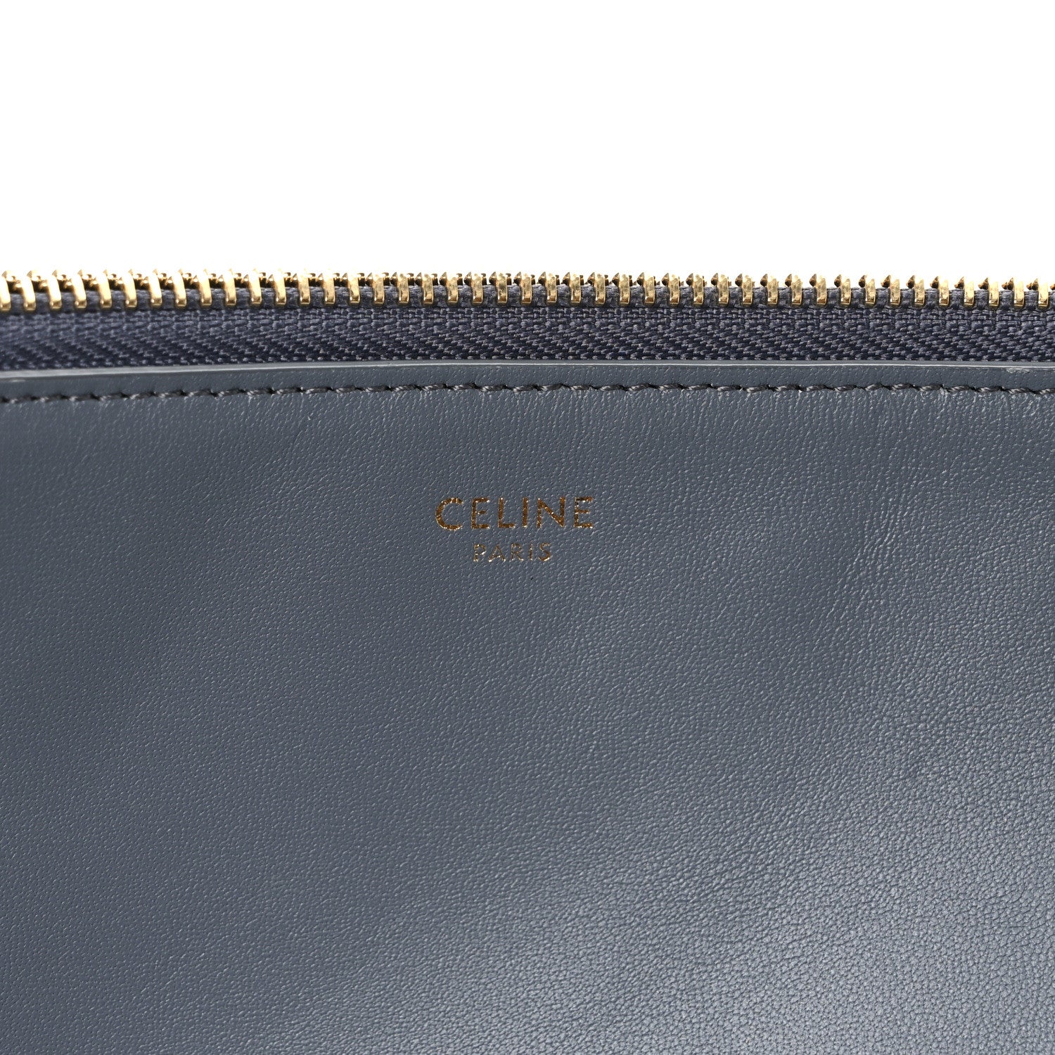 Celine Lambskin Large Trio Crossbody Bag Medium Grey 8 of 10