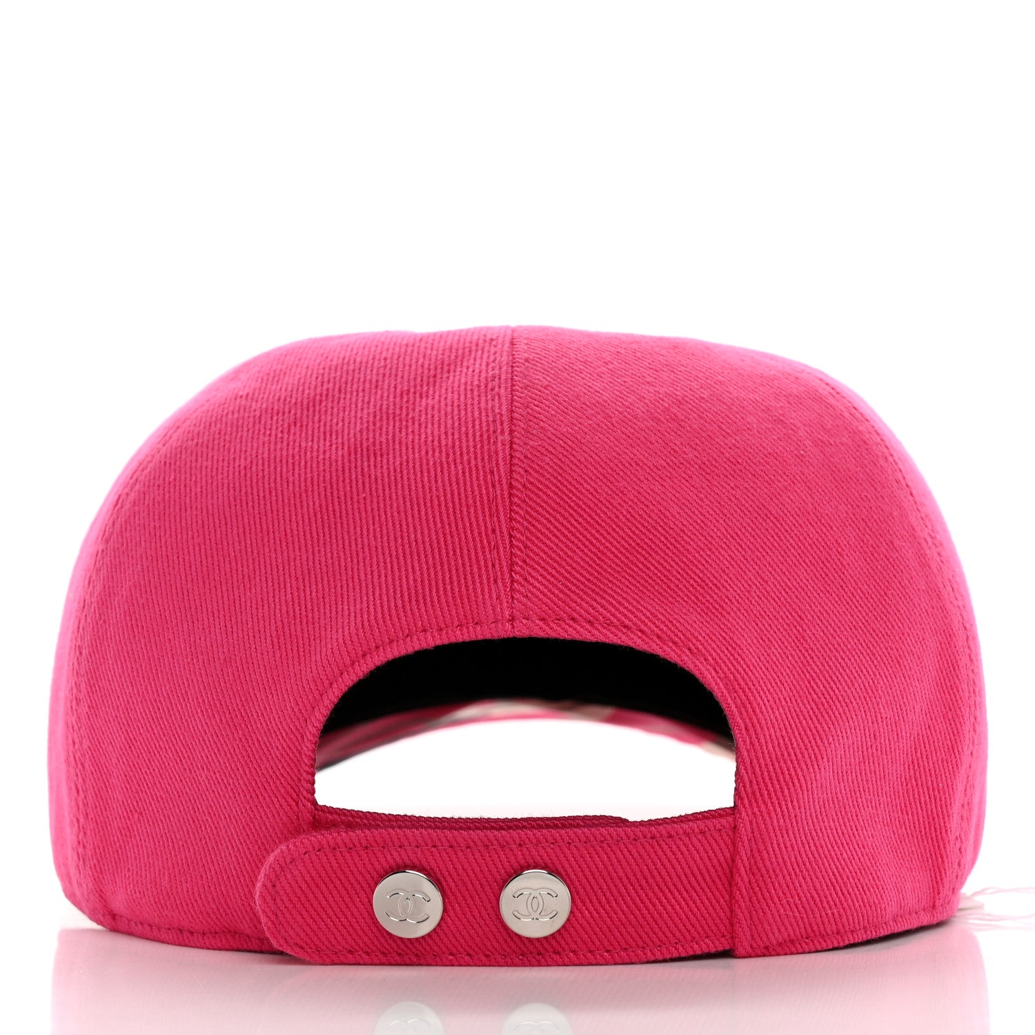 Chanel Cotton CC Cap Hat Fuchsia 5 of 9
