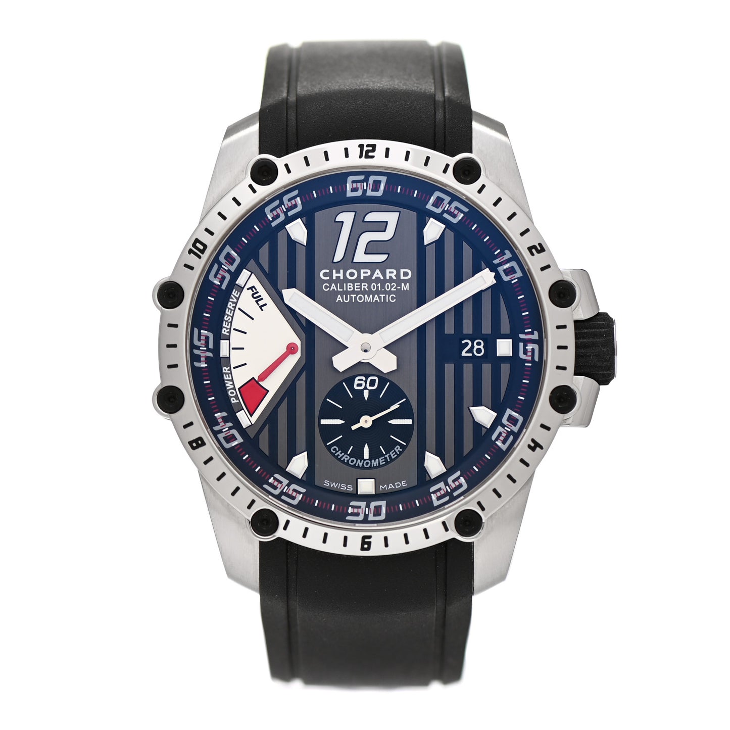 Stainless Steel Rubber 45mm Racing Superfast Automatic Watch Black