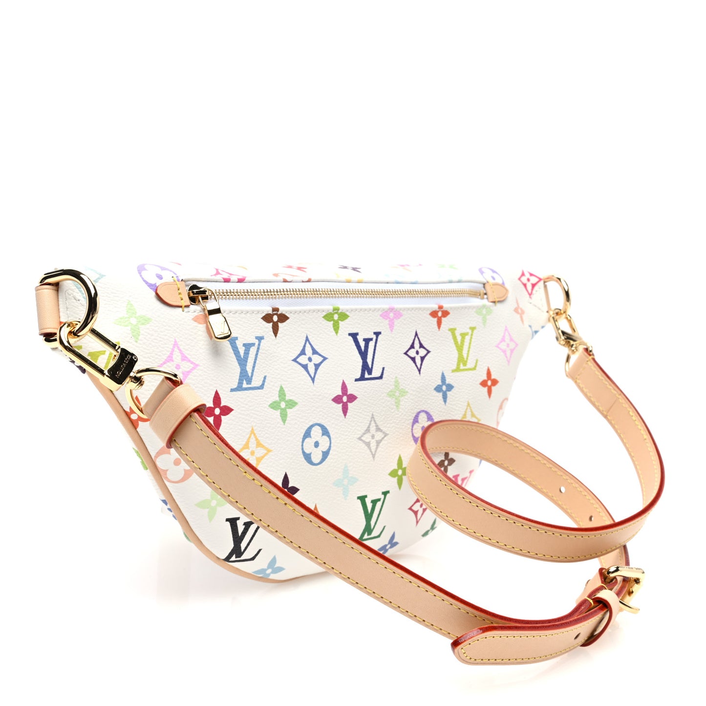 LV X TM Monogram Multicolor High Rise Bumbag White