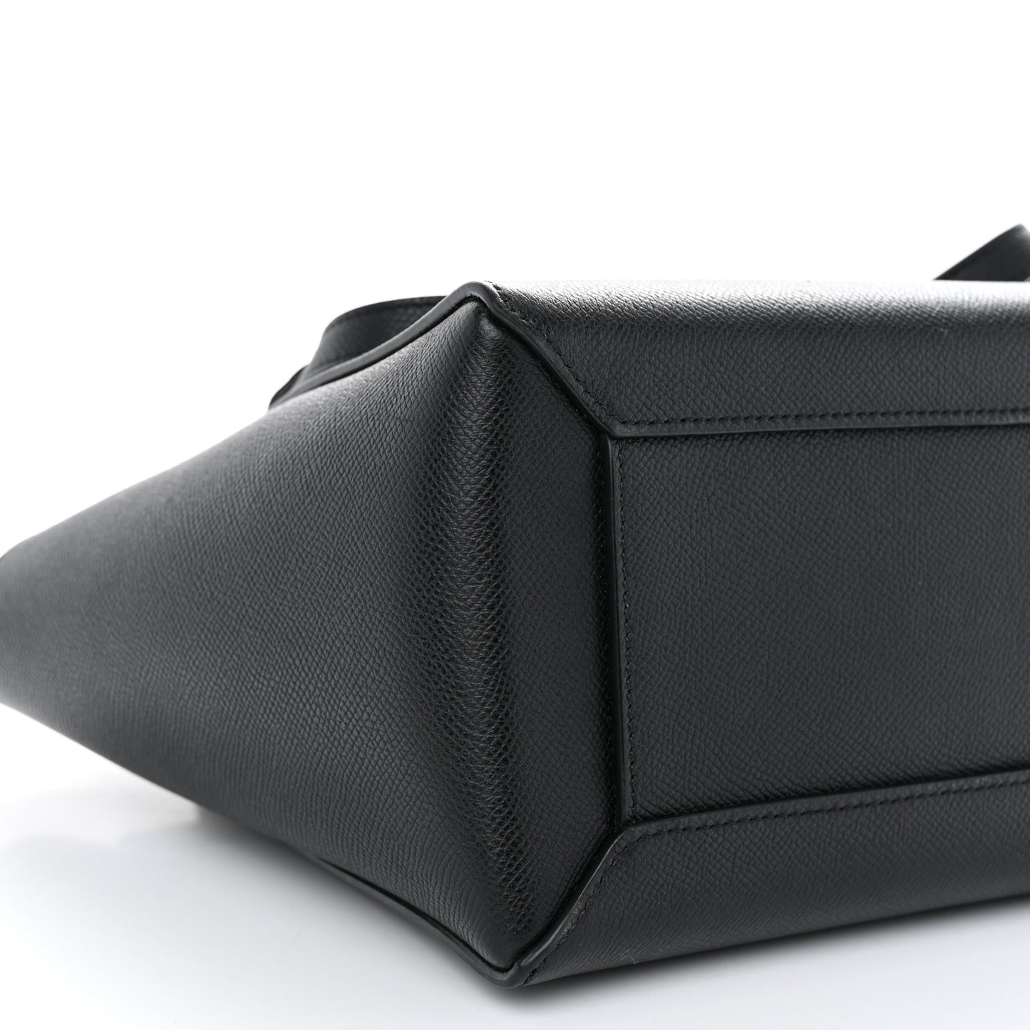 Grained Calfskin Micro Belt Bag Black