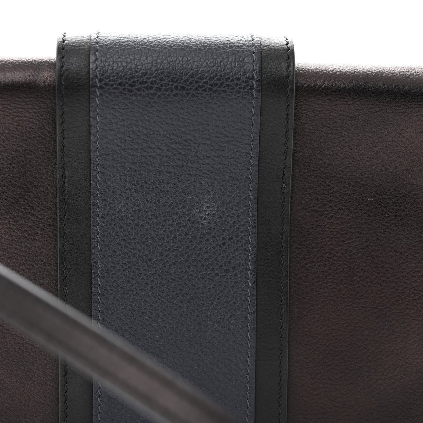 Evergrain Evercolor H Passant Clutch Bleu Indigo Black Bleu Nuit