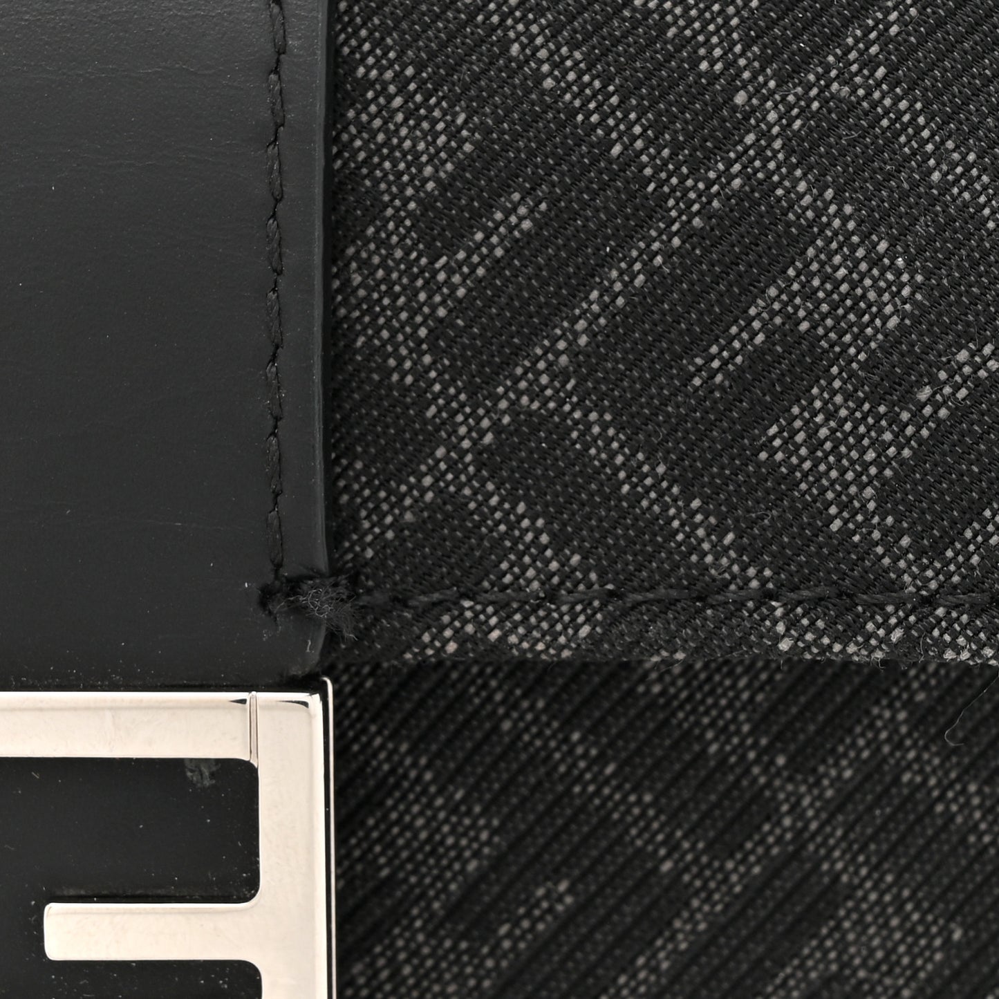 Recycled Fabric Jacquard Vitello Cover Micro FF Micro Flat Baguette Asfalto