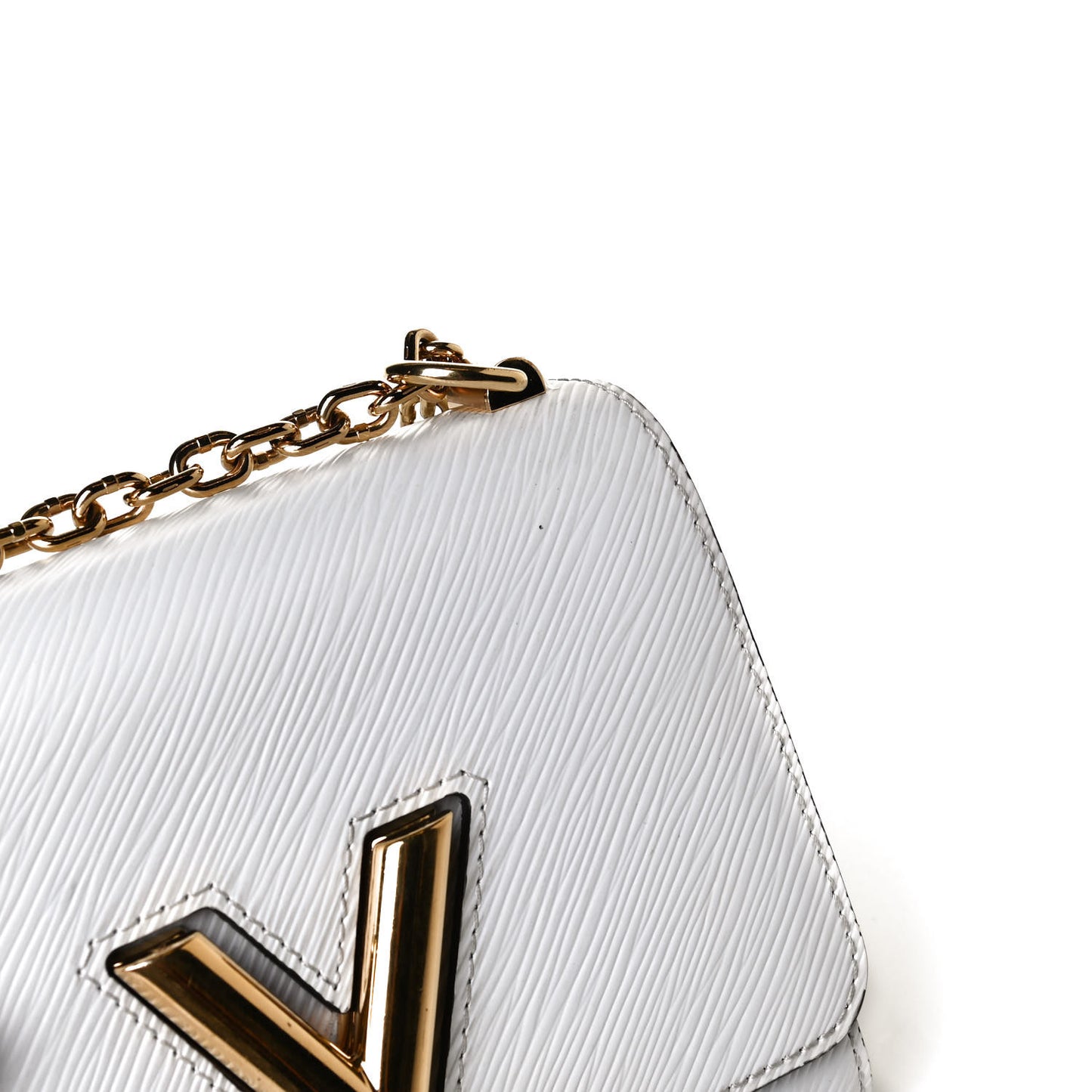 Epi Twist Shoulder Bag MM White