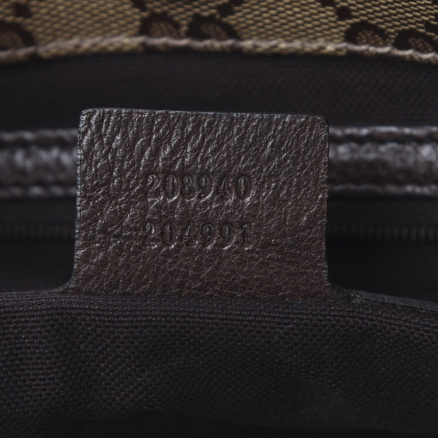 Crystal Monogram Large Babouska Vertical Shopping Tote Brown