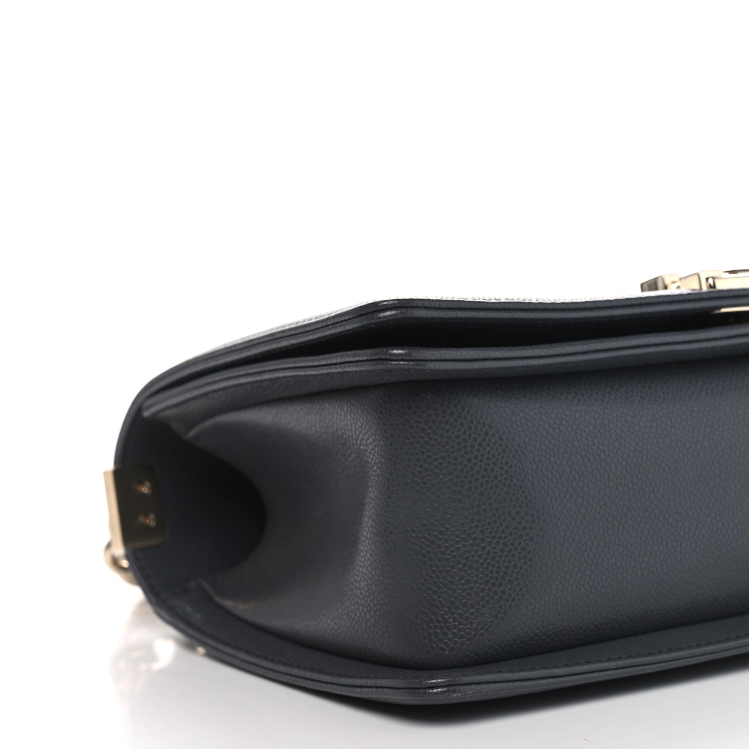 Chanel Caviar Quilted Medium Boy Flap Dark Grey 9 of 10