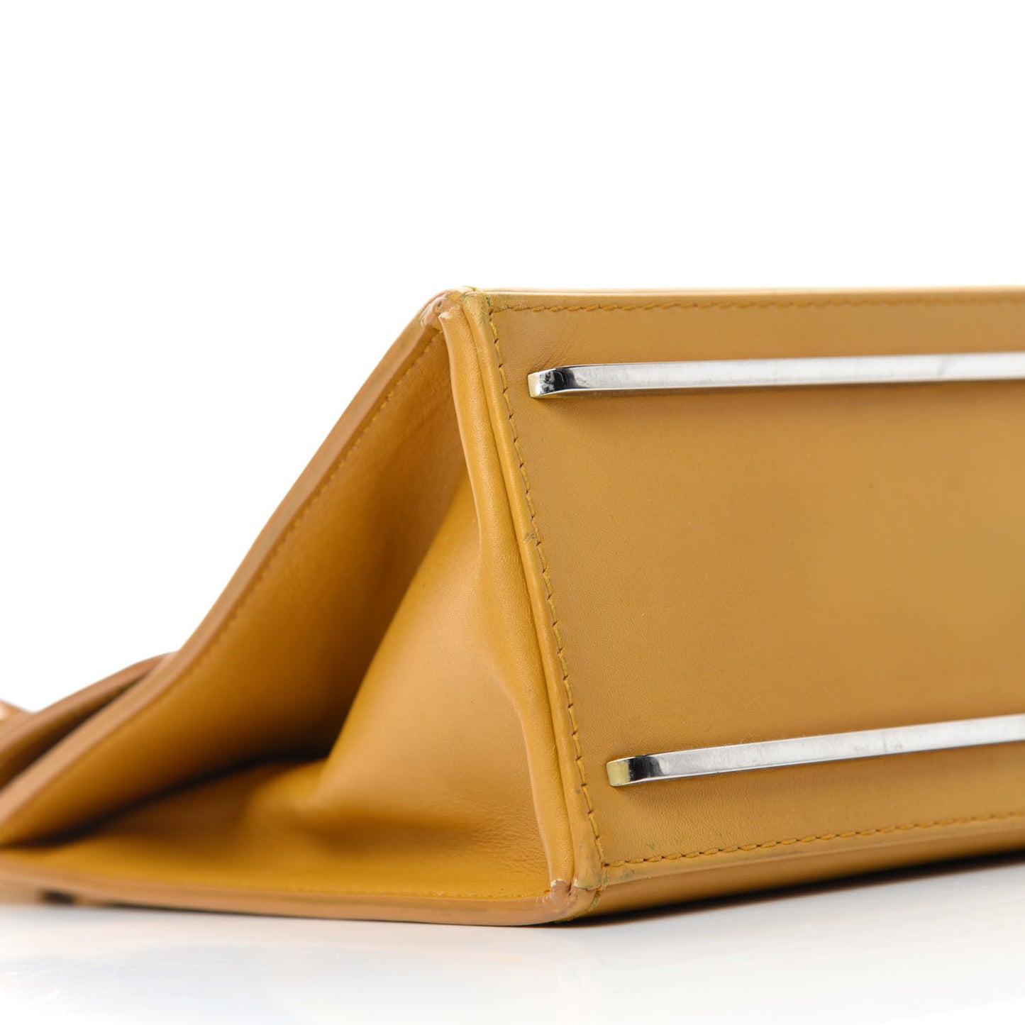 Calfskin Le Dix Cartable S Bag Jaune Citronnade