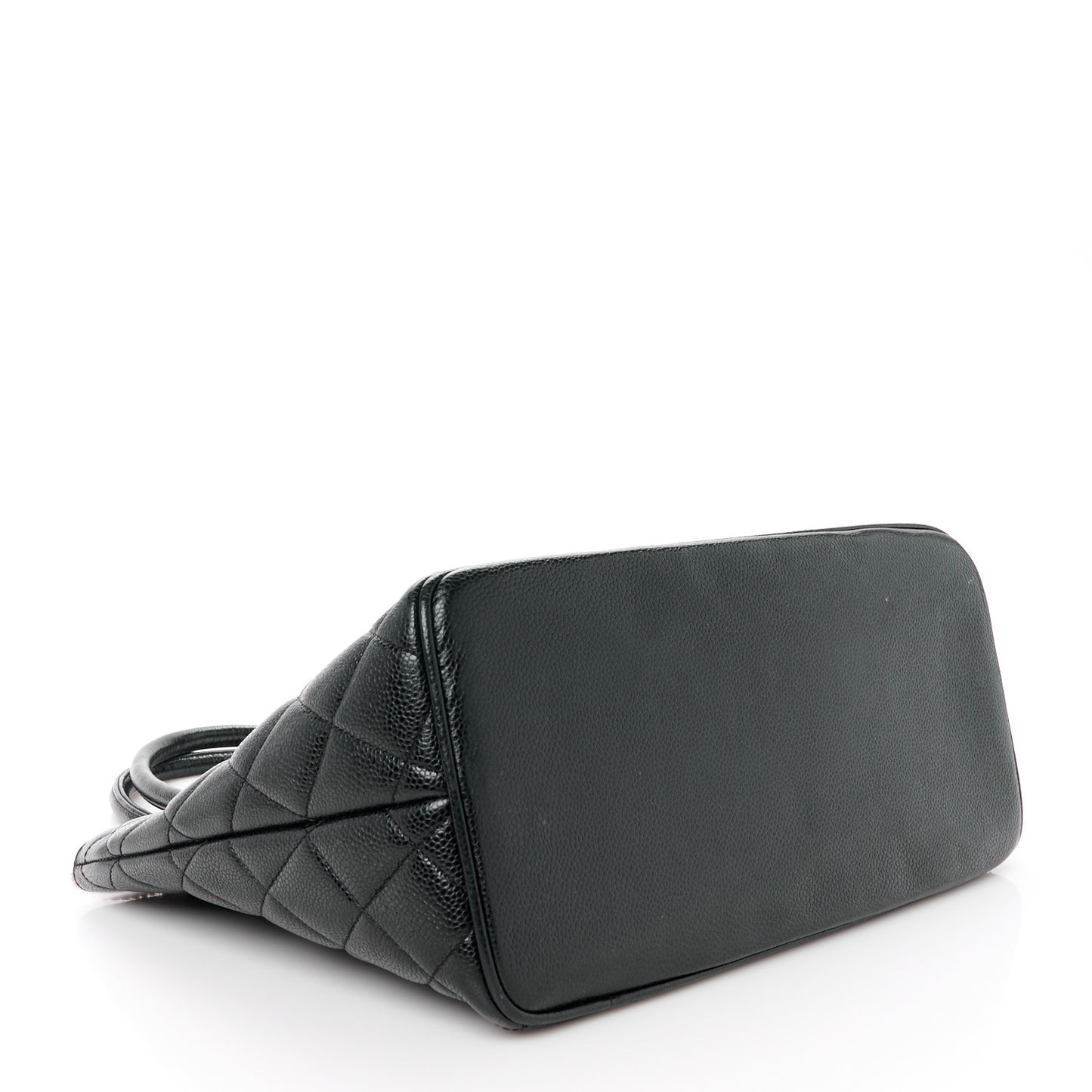 Caviar Quilted Medallion Tote Black