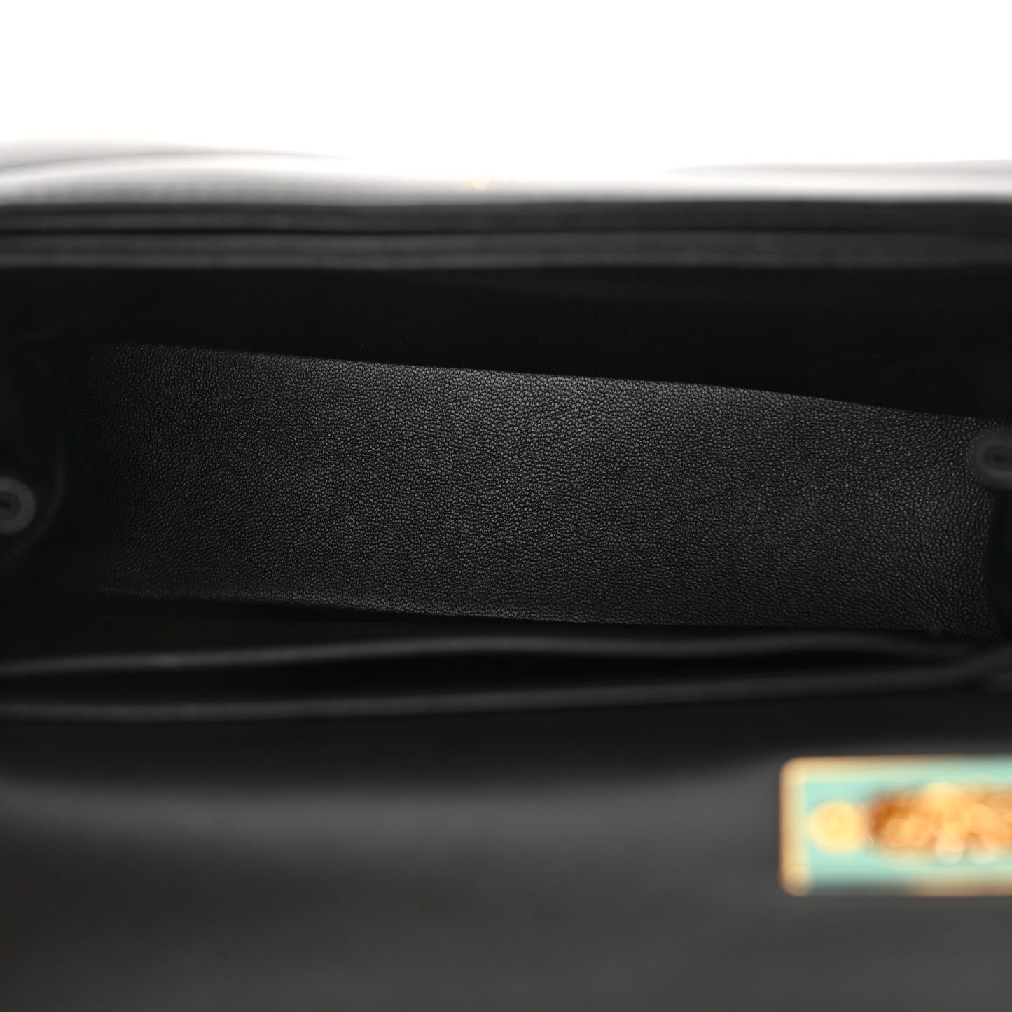 Nappa One Stud Chain Clutch Black