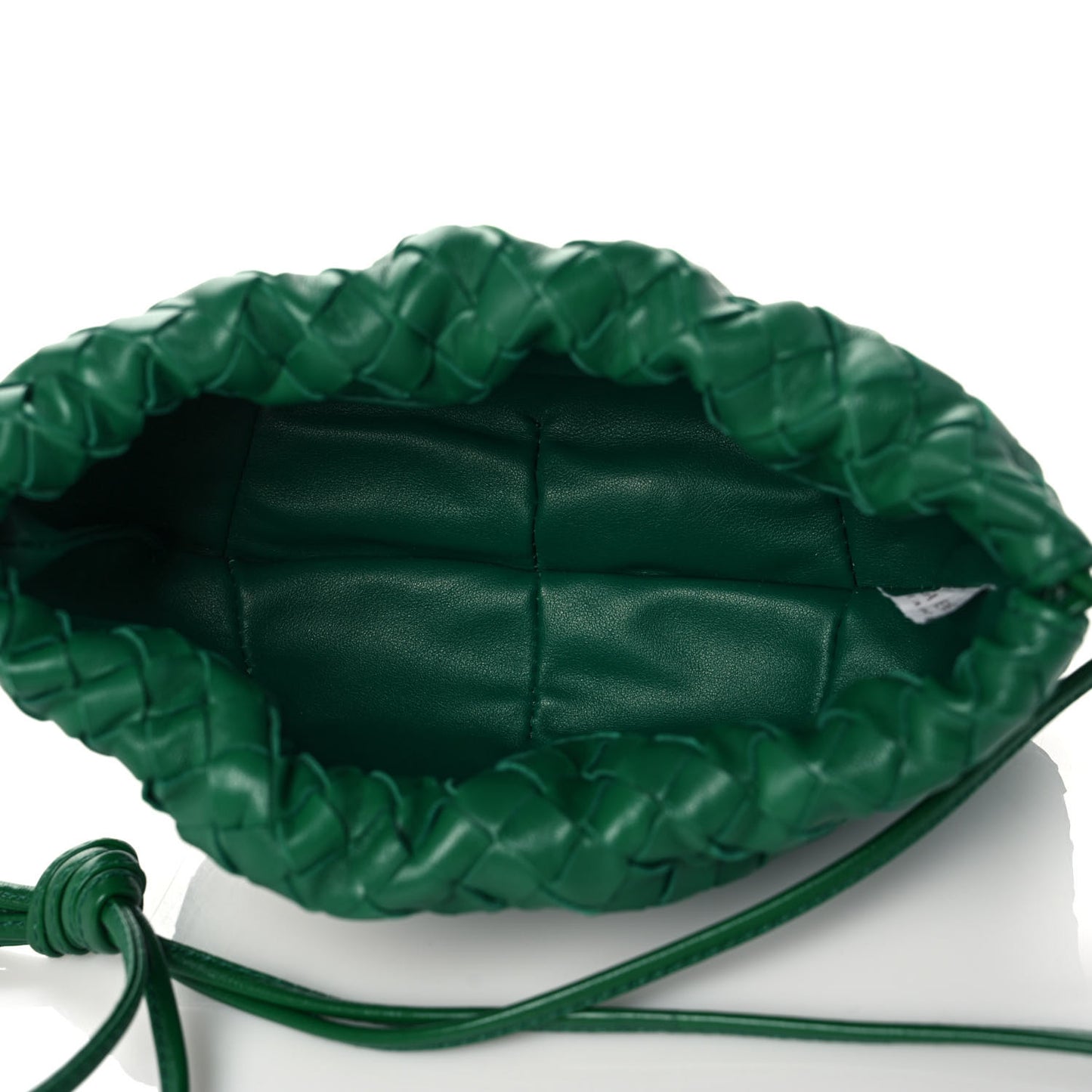 Nappa Intrecciato Mini Bulb Racing Green