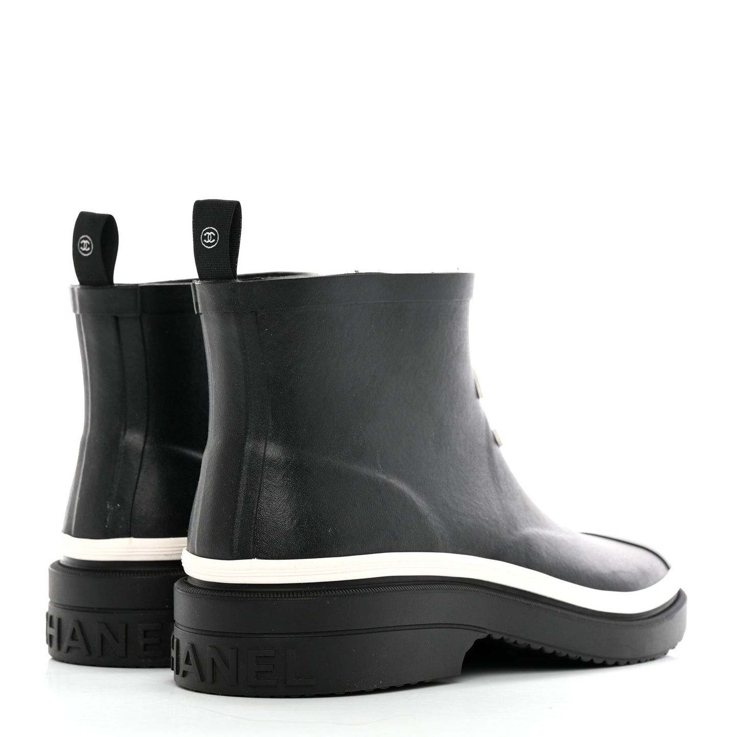 Rubber CC Short Rain Boots 40 Black