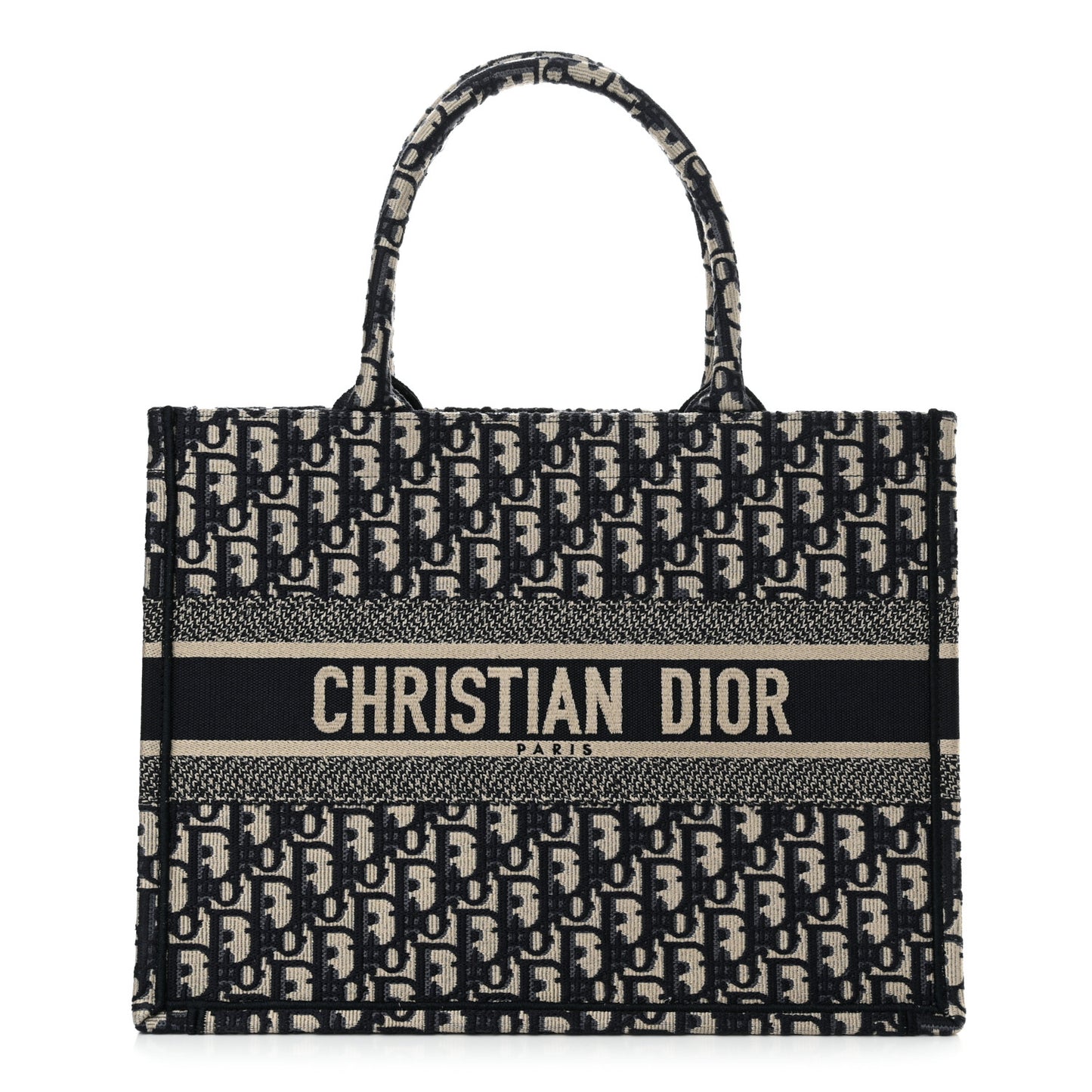 Oblique Medium Book Tote Blue Multicolor