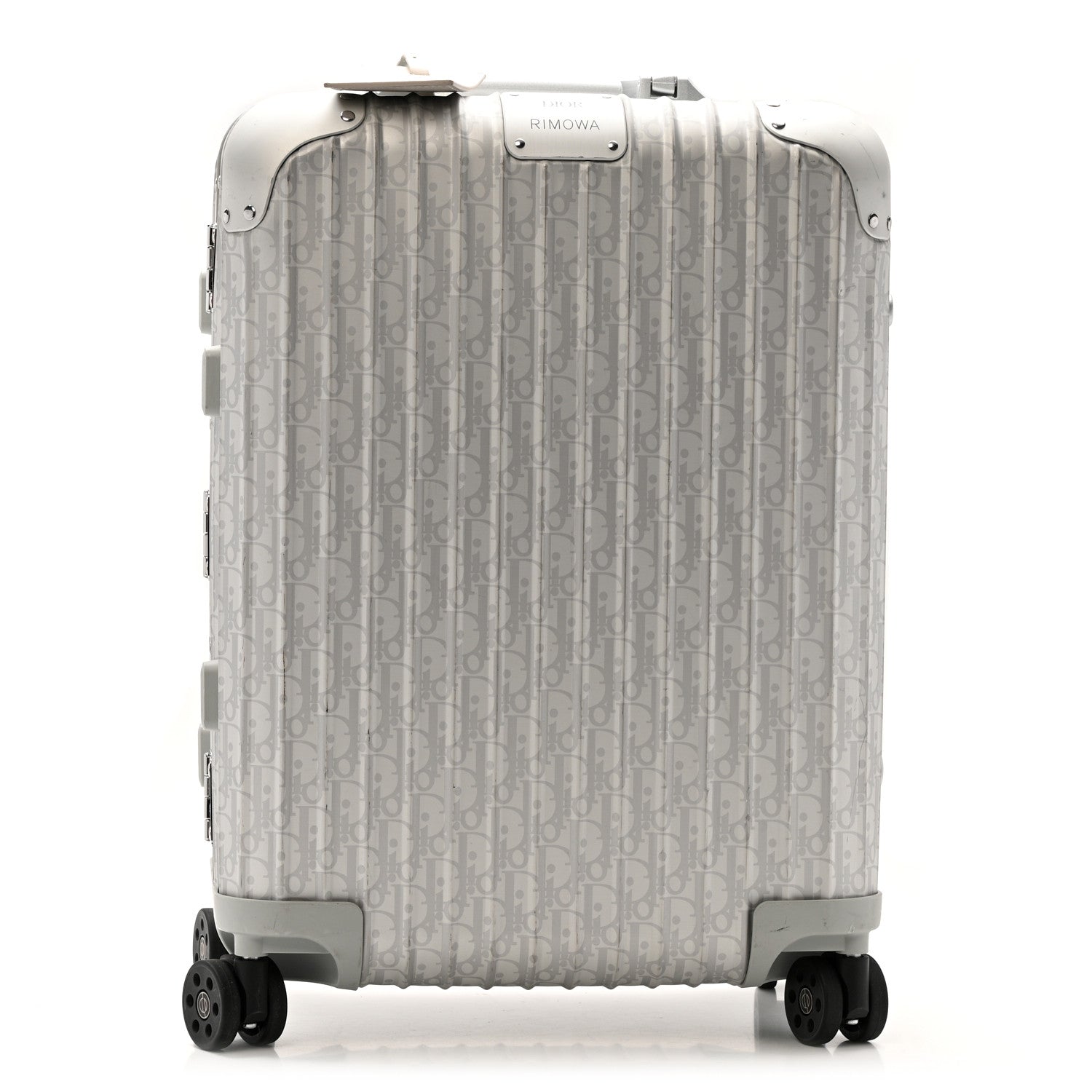 RIMOWA DIOR ORIGINAL CABIN キャリーケース　シルバー Dior x Rimowa 4-Wheel Cabin Suitcase Aluminium Silver Oblique Logo