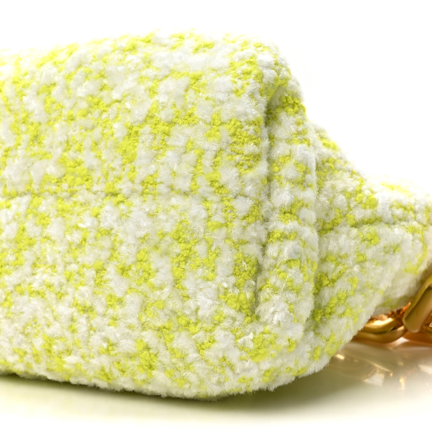 Bottega Veneta Boucle The Pouch Chain Seagrass White Chalk 8 of 9