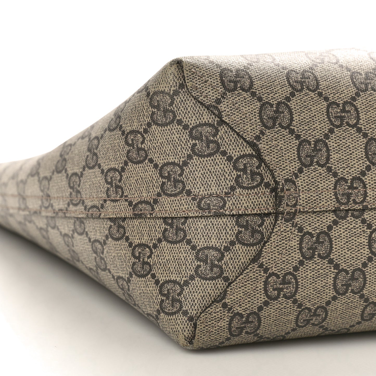 GG Supreme Monogram Medium Reversible Tote Beige Tobasco