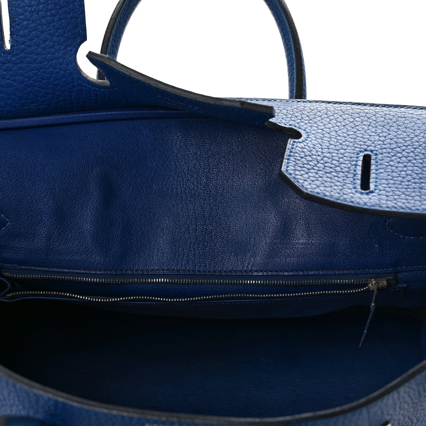 Togo Birkin 35 Bleu Electrique