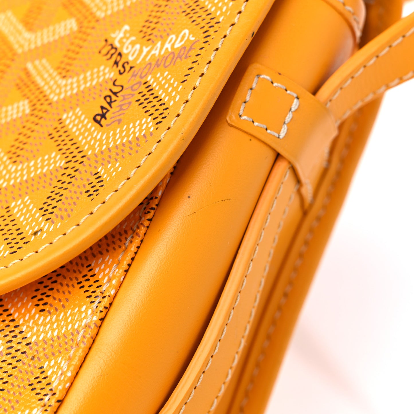 Goyardine Belvedere II PM Messenger Bag Yellow