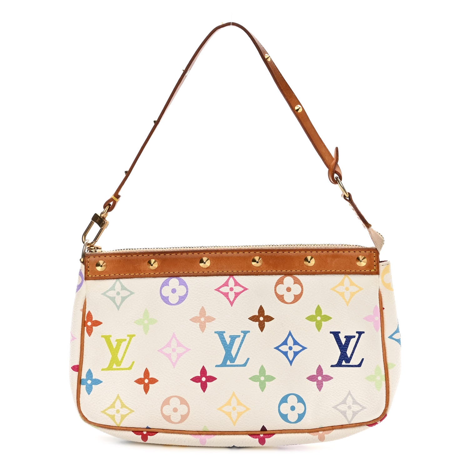 Louis Vuitton Monogram Multicolor Pochette Accessories White 1 of 12