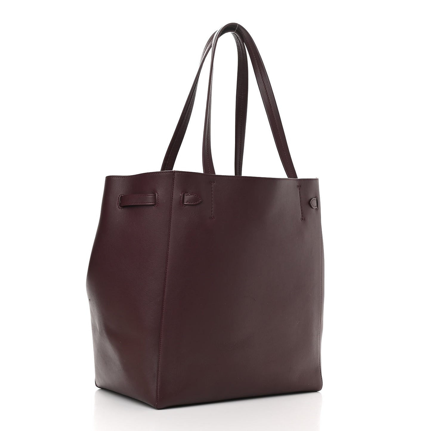 Smooth Calfskin Small Belt Cabas Phantom Burgundy