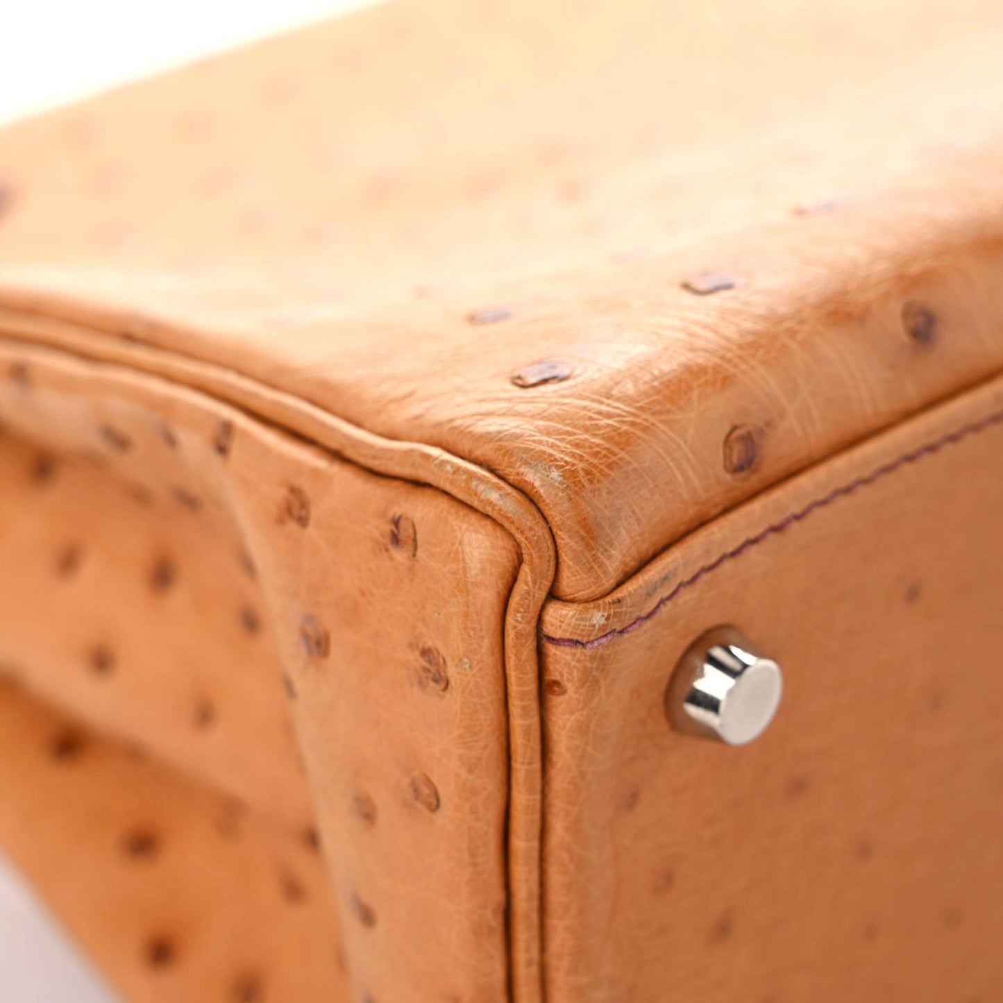 Ostrich Kelly Retourne 32 Gold