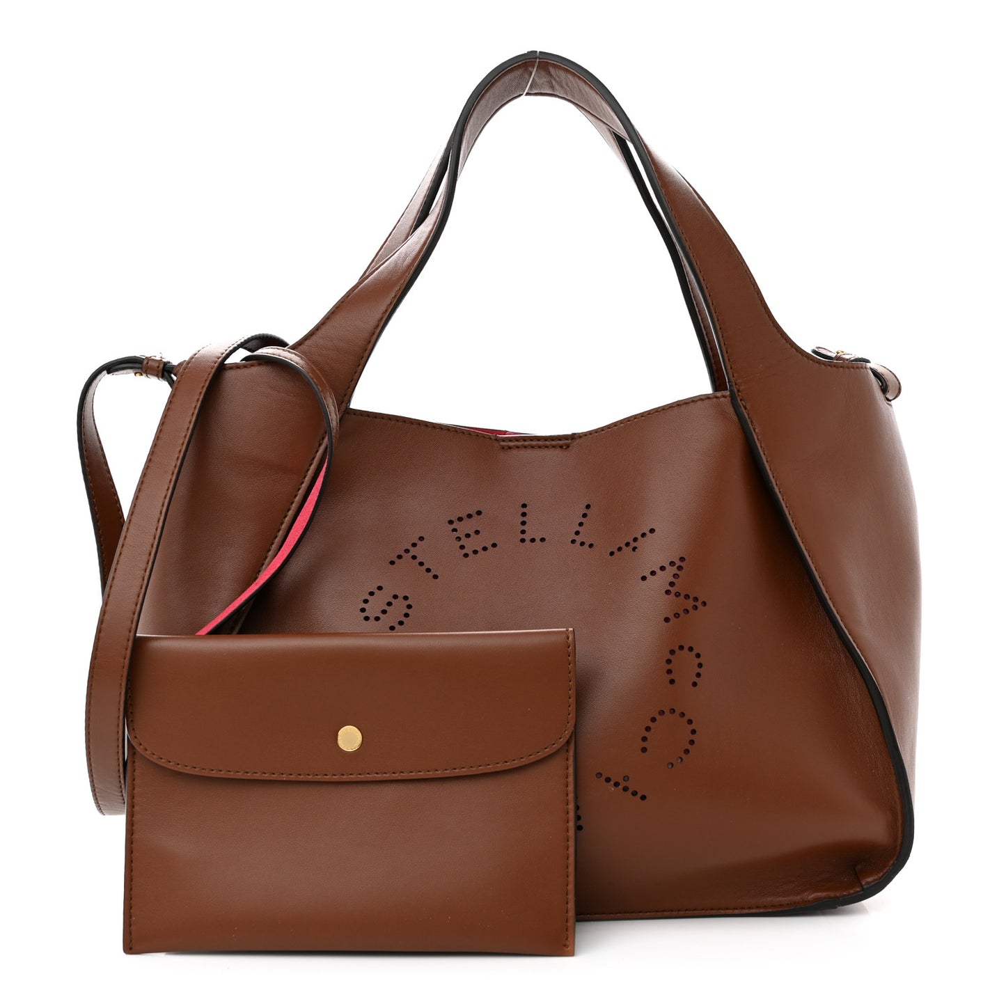 Eco Alter Nappa Perforated Logo Crossbody Cinnamon