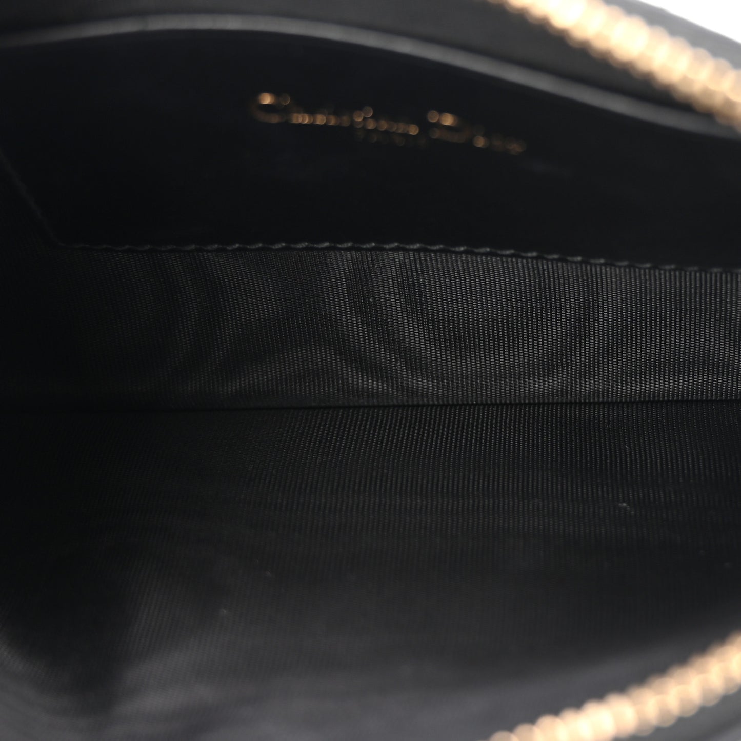 Calfskin J'adior Croisiere Chain Pouch Black