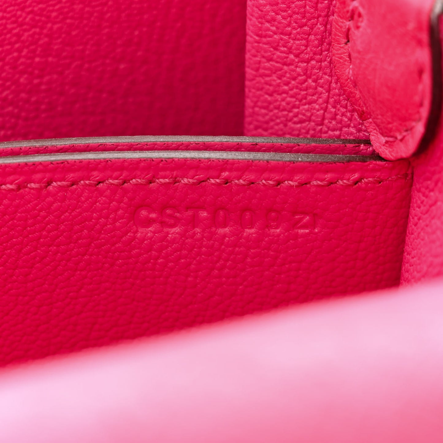 Ostrich Mini Sac Roulis Rose Tyrien