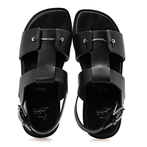 Calfskin Mens Chambeliss Sandals 41 Black