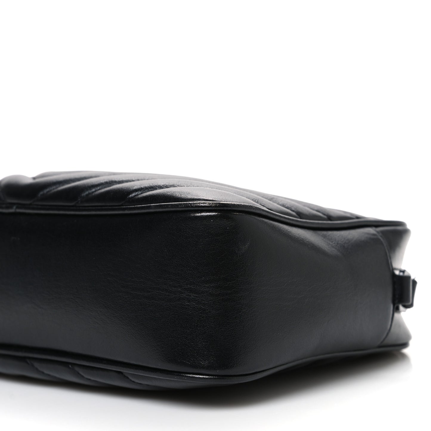 Calfskin Matelasse Monogram Monochrome Lou Camera Bag Black