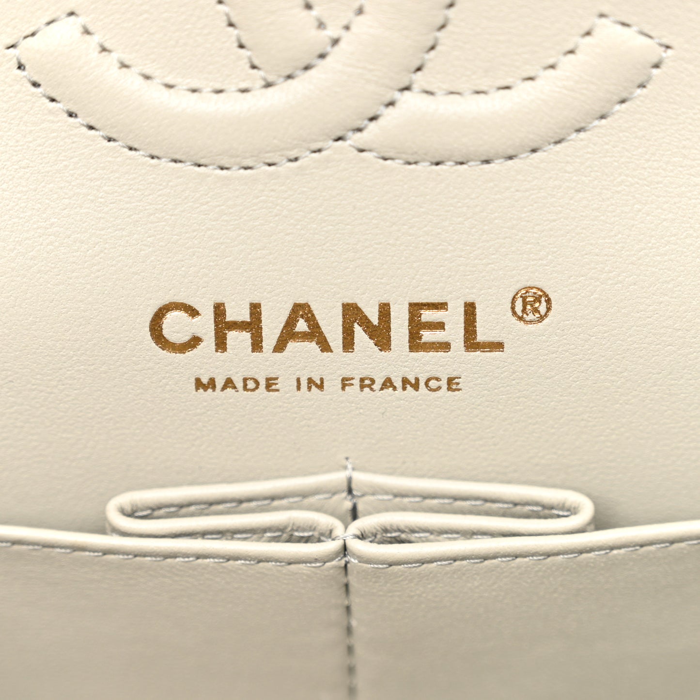 Lambskin Quilted Small Double Flap Grey