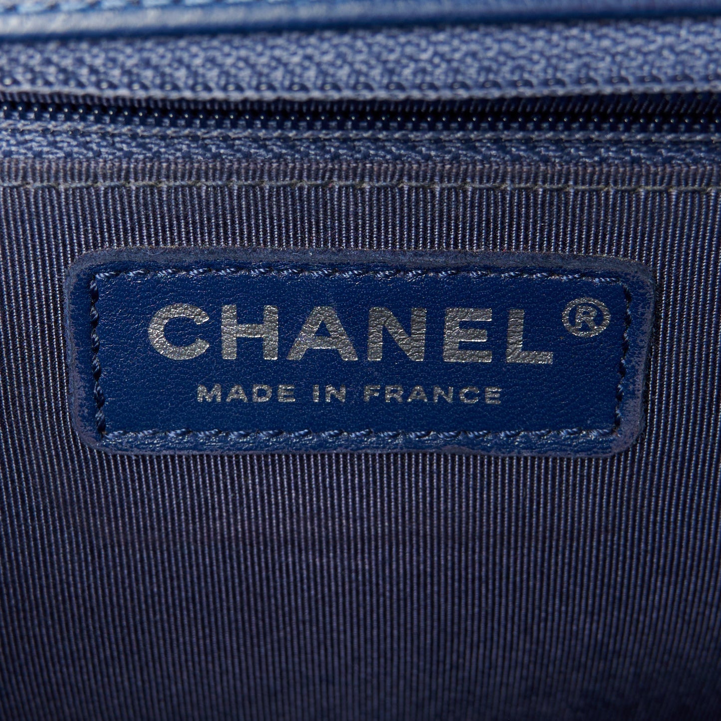 Caviar Quilted New Medium Boy Flap Blue