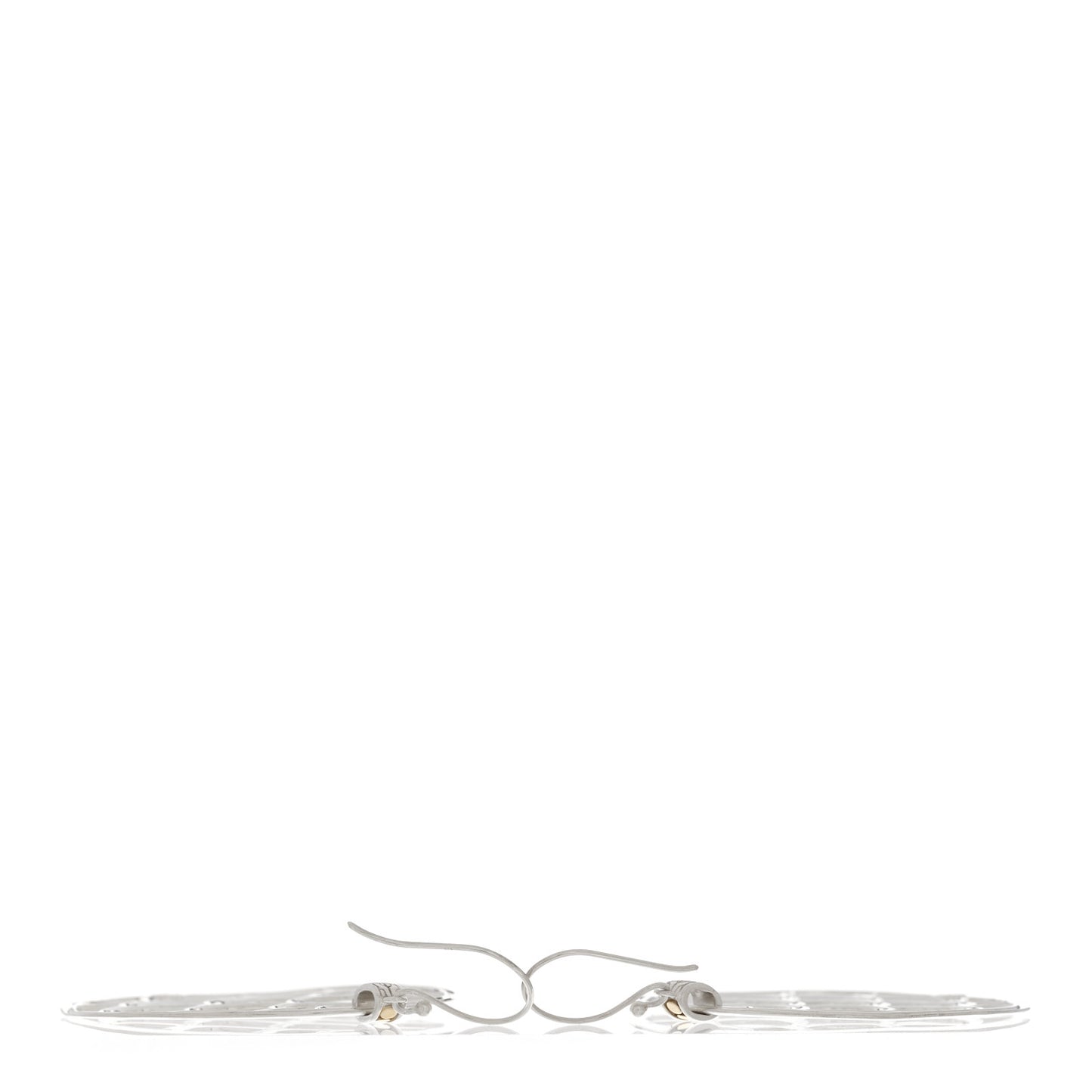 Sterling Silver 18K Yellow Gold Legends Naga Dot Round Drop Earrings