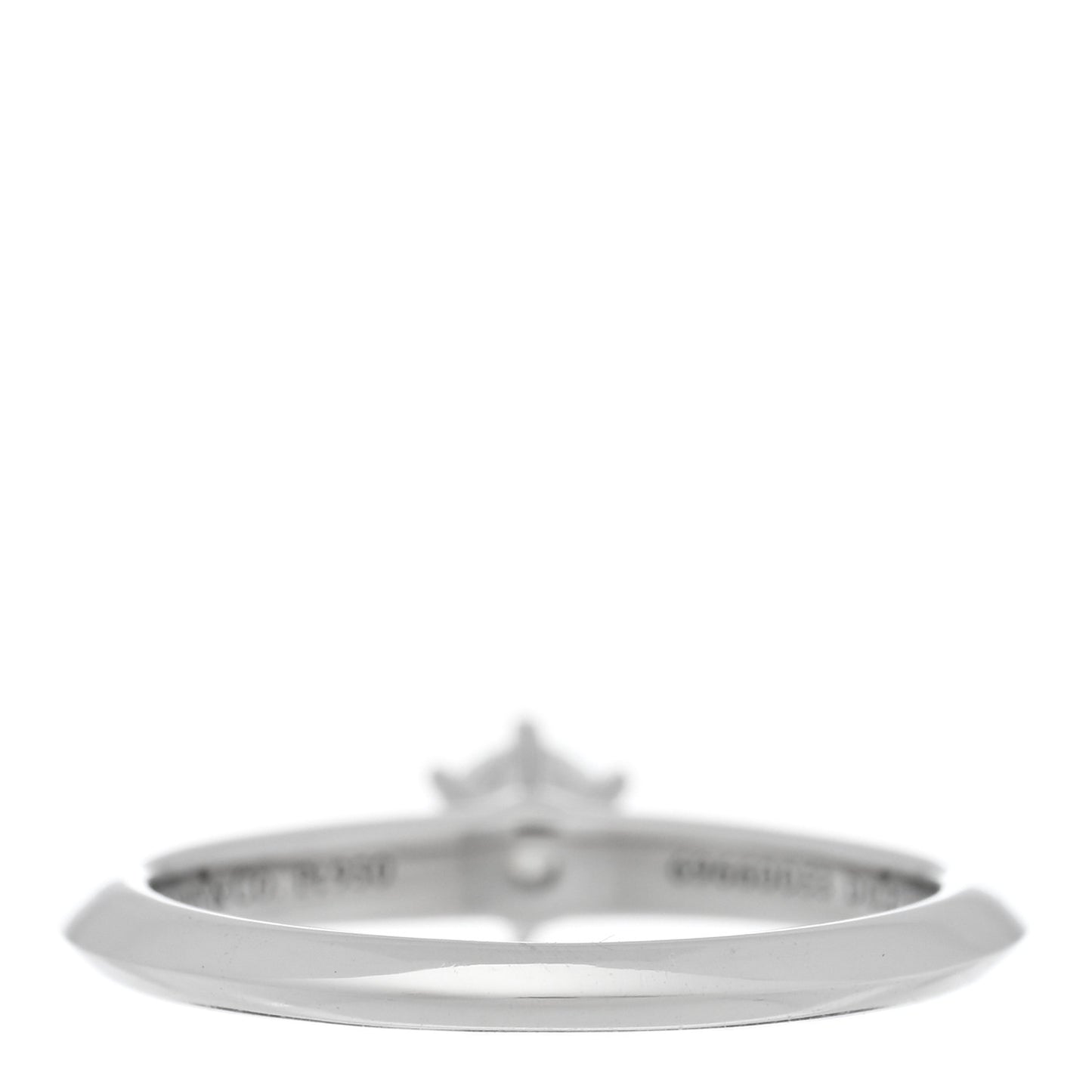 Platinum Diamond .21ct Solitaire Engagement Ring 49 4.75