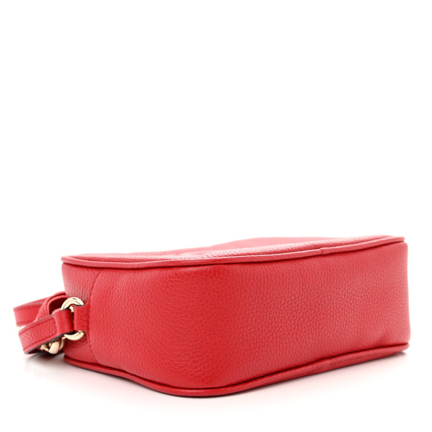 Pebbled Calfskin Small Soho Disco Bag Tabasco Red