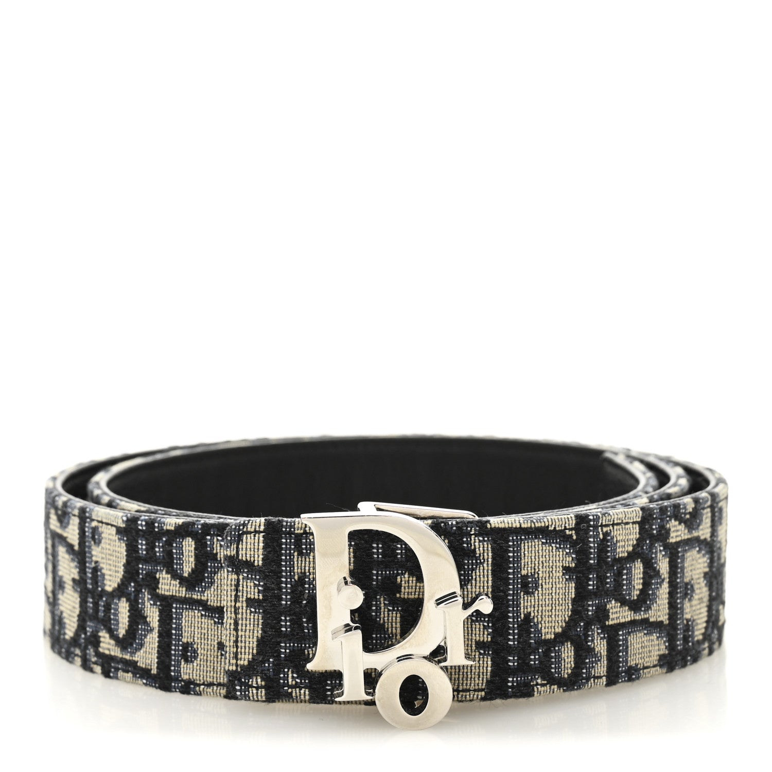 Christian Dior Oblique 35mm Reversible Belt Blue 1789401