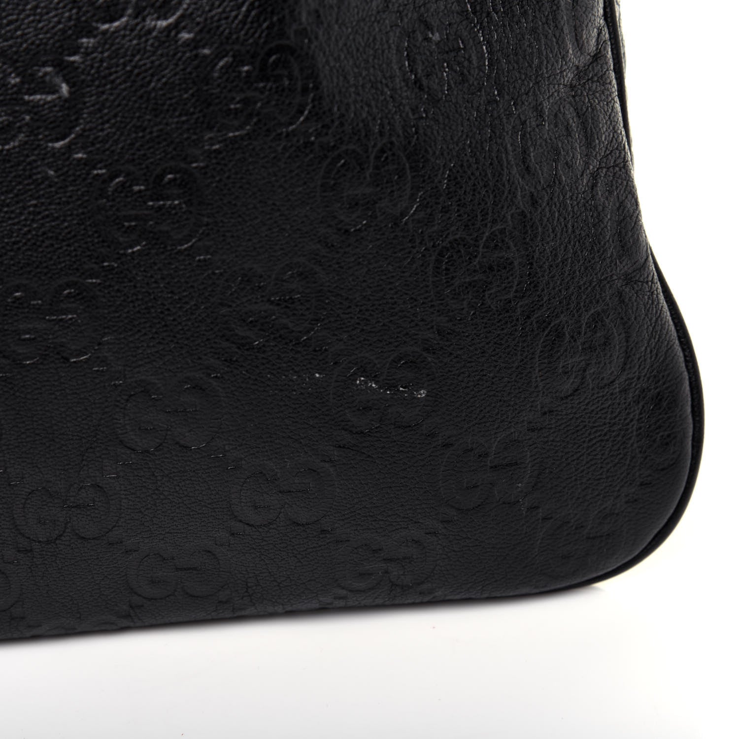 Gucci Guccissima Flat Messenger Bag Dark Brown 11 of 13